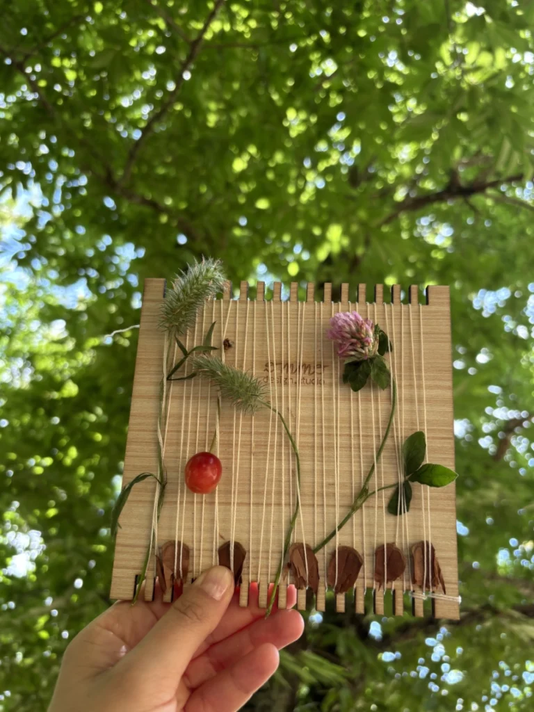 telaietto con composizione botanica